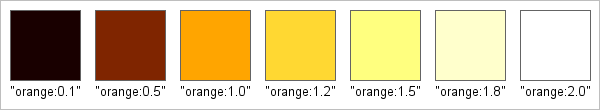 Adjusting brightness of named color specifier